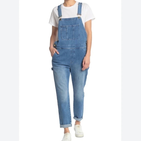 FRAME Le Garcon Crop Boyfriend Overalls Size S - Picture 1 of 6